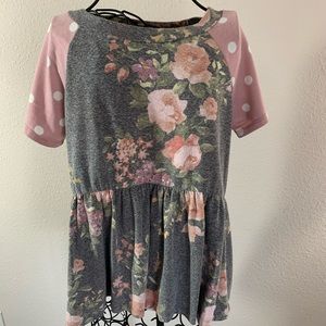 Floral Polka Dot Tee